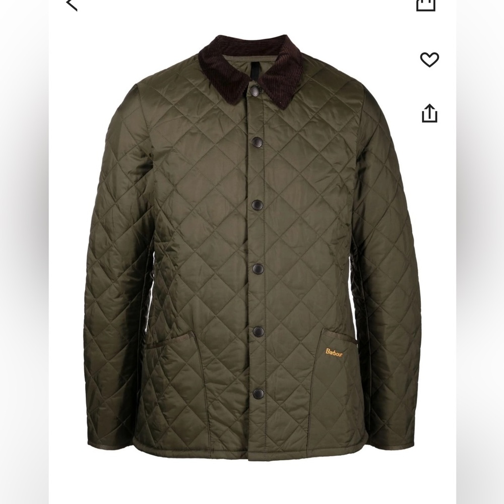 Barbour Khaki Quilted Men's Jacket